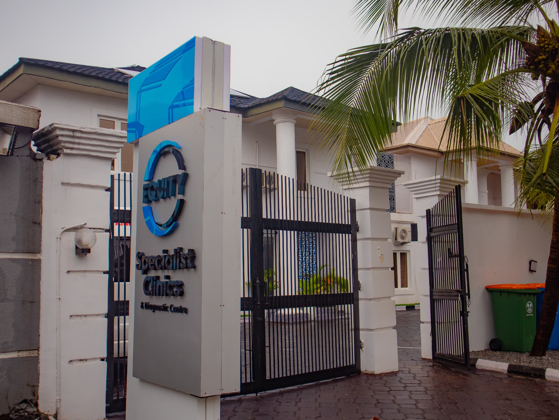 Entrance signage of Equity Specialist Clinics & Diagnostic Centre